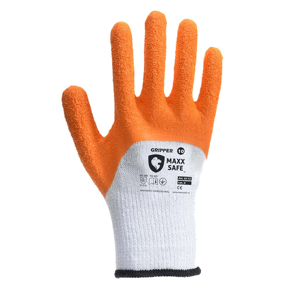 Manusi protectie, Latex, G112 GRIPPER, textura ridata, fata/verso 3/4
