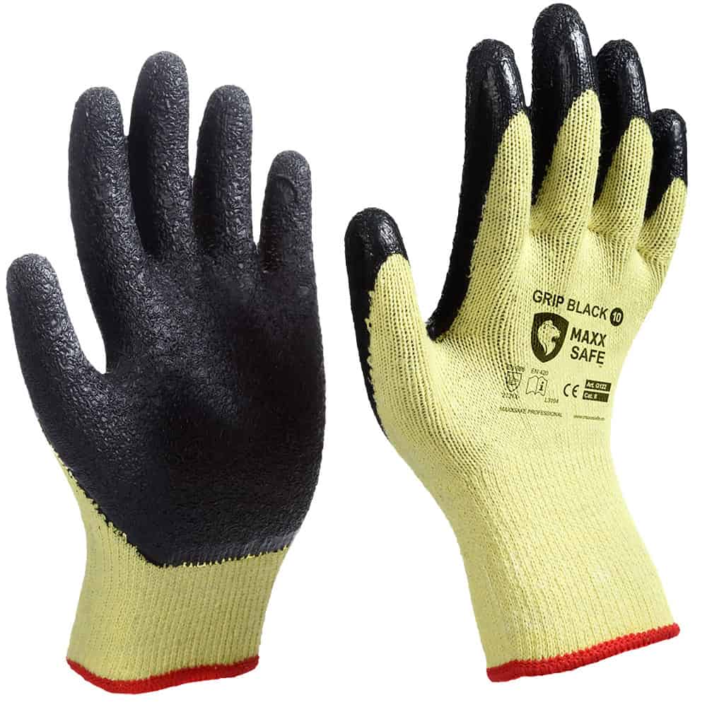 Manusi protectie, Latex, G122 GRIP BLACK, textura ridata (1) copy Manusi protectie, Latex, G122 GRIP BLACK, textura ridata